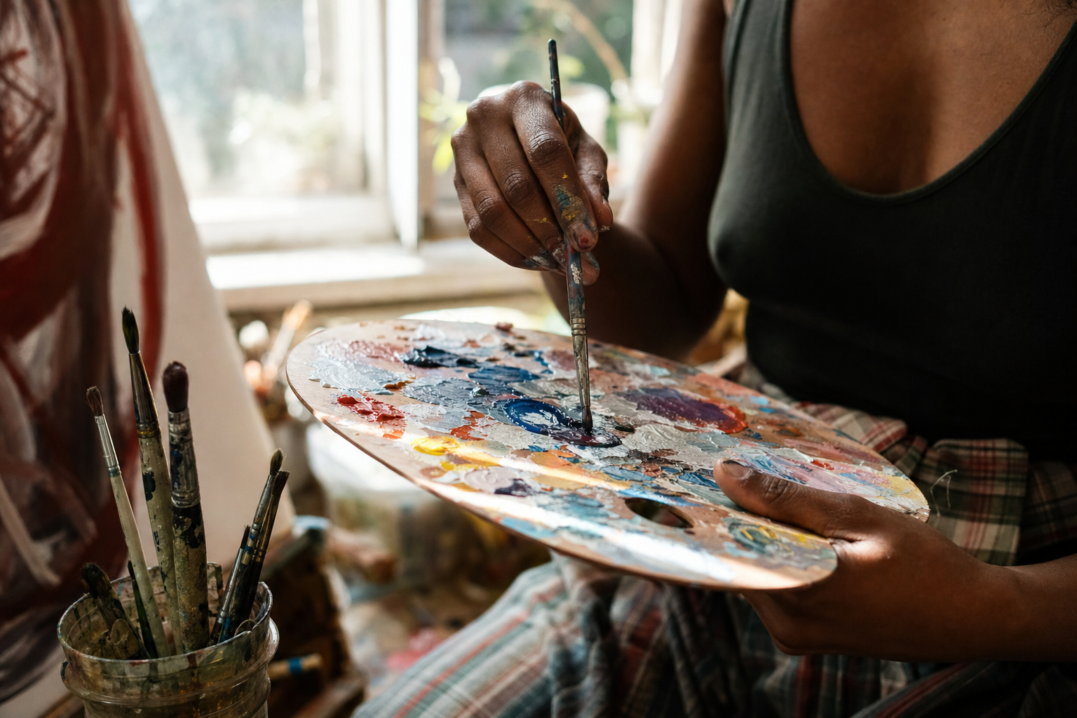 Behind-the-scenes of the creative process